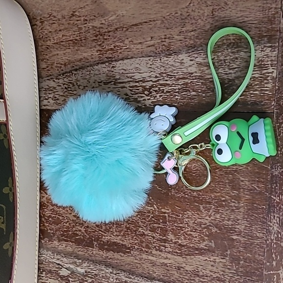 Sanrio Keroppi Keychain With Strap - Picture 3 of 7